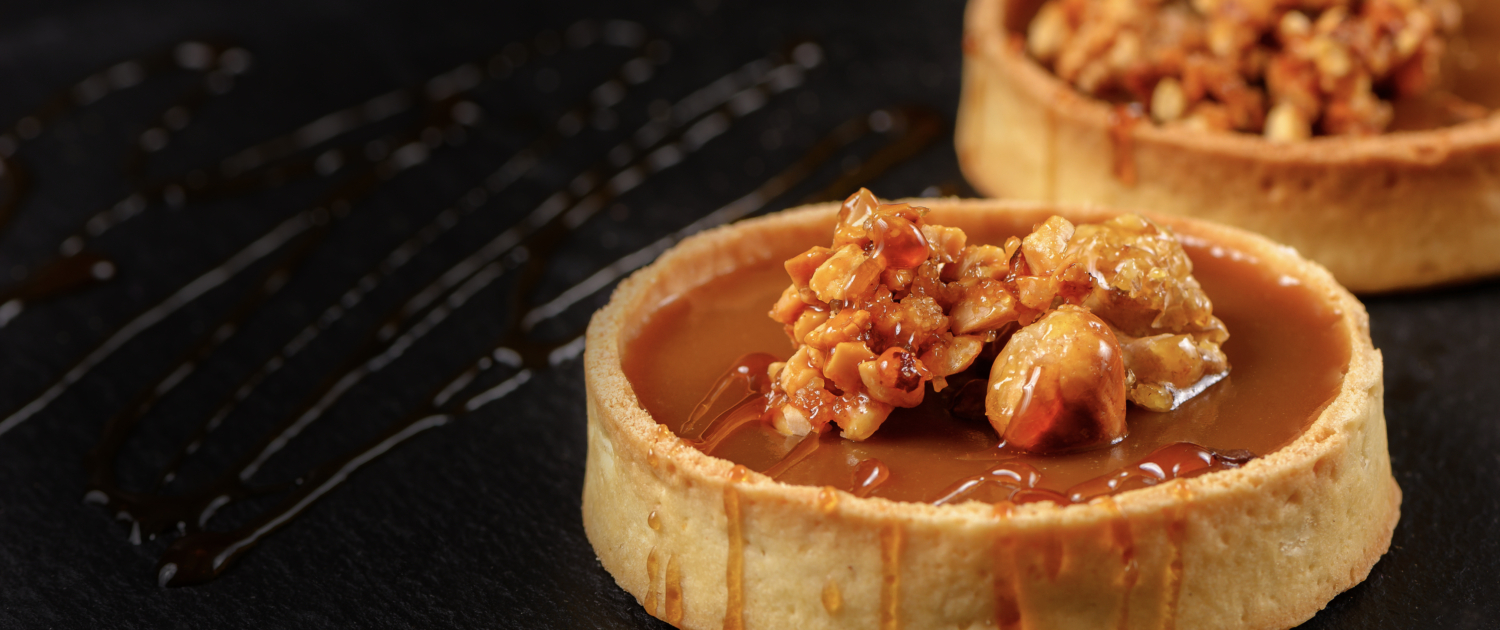 specialty caramel fillings, sauces and flakes for baked goods